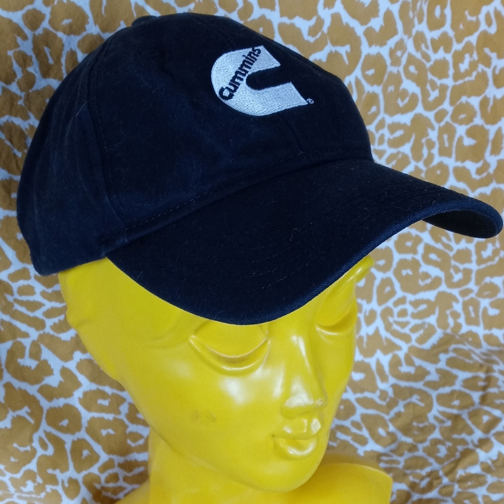Black Cummins velcroback hat